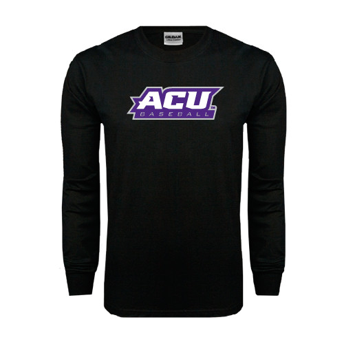  Black Long Sleeve T Shirt - Baseball