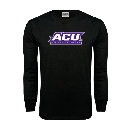  Black Long Sleeve T Shirt - Cross Country