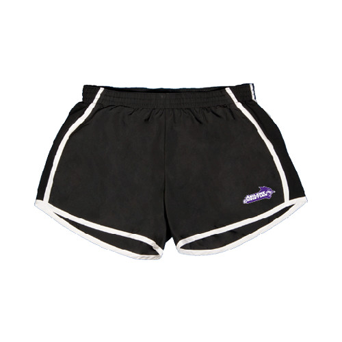  Womens Black/White Team Short - Primary Logo