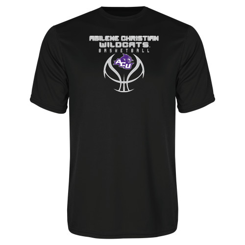  Black Performance Tee - Design On Basketball