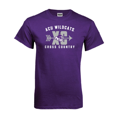  Purple T Shirt - Cross Country Design