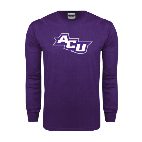  Purple Long Sleeve T Shirt - Angled ACU