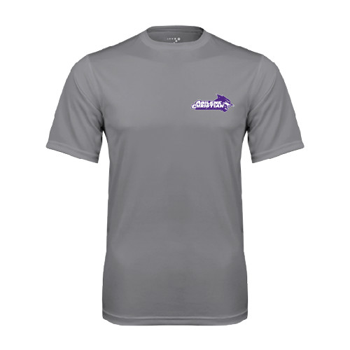  Grey Concrete Performance Tee - Primary Logo