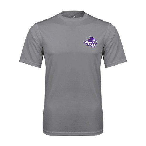  Grey Concrete Performance Tee - Angled ACU w/Wildcat Head