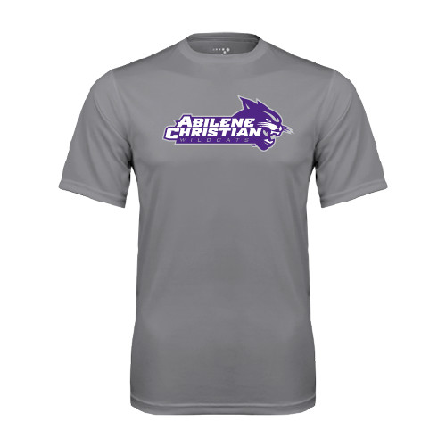  Grey Concrete Performance Tee - Primary Logo