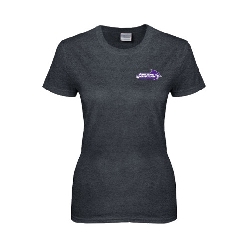  Womens Dark Heather Short Sleeve Tee - Primary Logo
