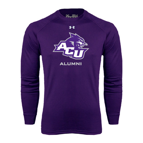  Under Armour Purple Long Sleeve Tech Tee - Alumni