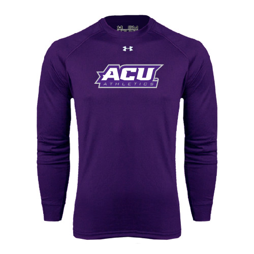  Under Armour Purple Long Sleeve Tech Tee - Athletics