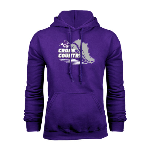  Purple Fleece Hoodie - Cross Country Shoe Design