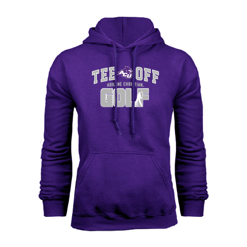  Purple Fleece Hoodie - Tee Off Golf Design