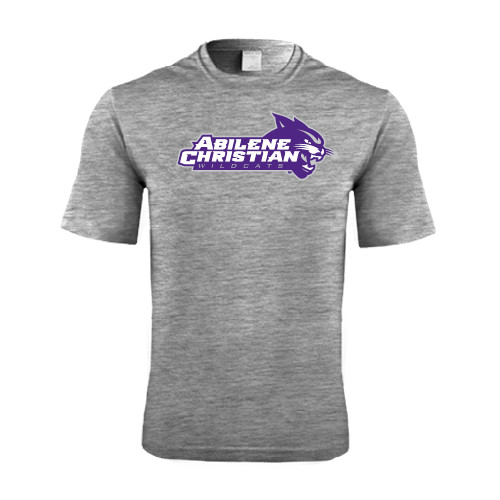  Grey Heather Performance Contender Tee - Primary Logo