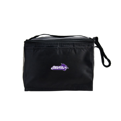  Six Pack Black Cooler - Primary Logo