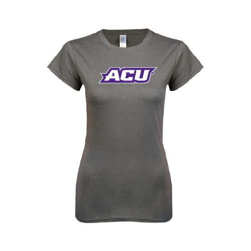  Next Level Womens Charcoal Boyfriend Tee - ACU