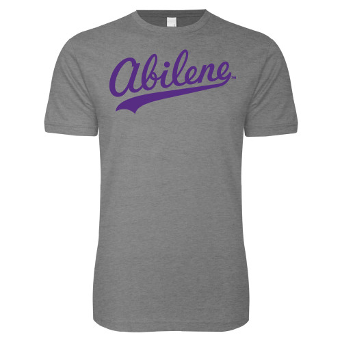  Next Level Heather Grey SoftStyle T Shirt - ACU - Abilene Script