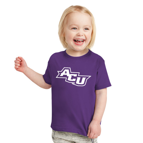 ACU Wildcat Toddler Purple T Shirt - Angled ACU