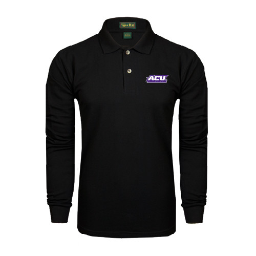  Black Long Sleeve Polo - ACU Wildcats