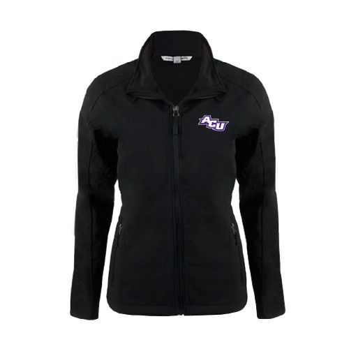  Womens Black Softshell Jacket - Angled ACU