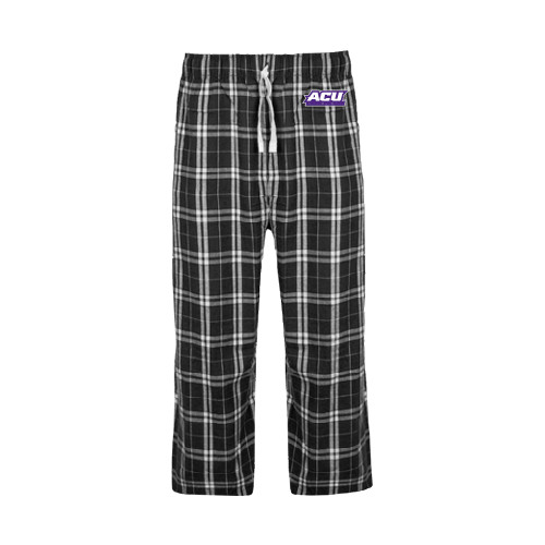  Black/Grey Flannel Pajama Pant - ACU Wildcats