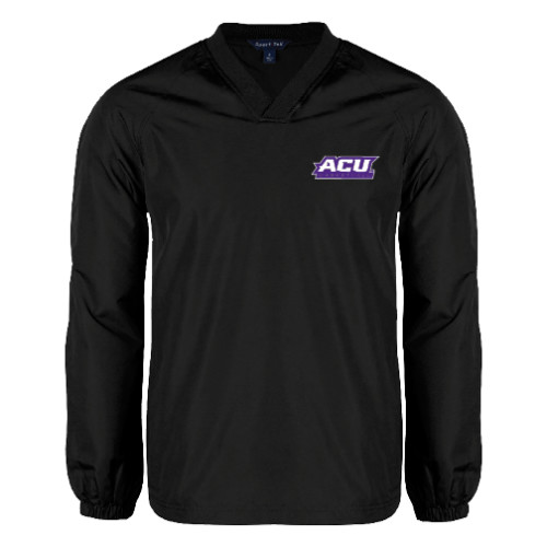  Black V Neck Raglan Windshirt - Basketball