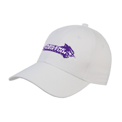  White Structured Adjustable Pro Style Hat - Primary Logo