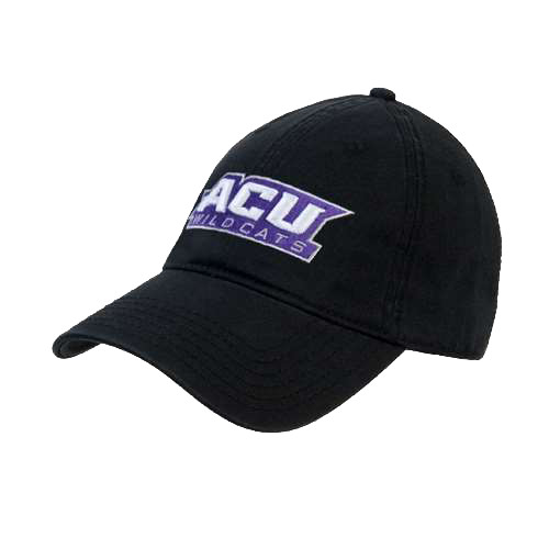  Black Unstructured Adjustable Low Profile Hat - ACU Wildcats