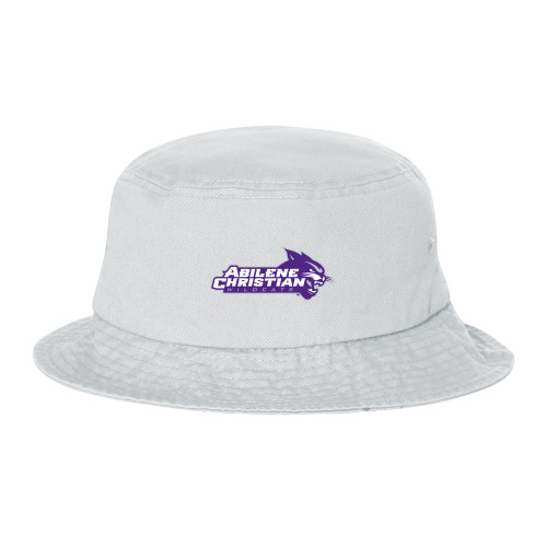  Sportsman White Bucket Hat - Primary Logo