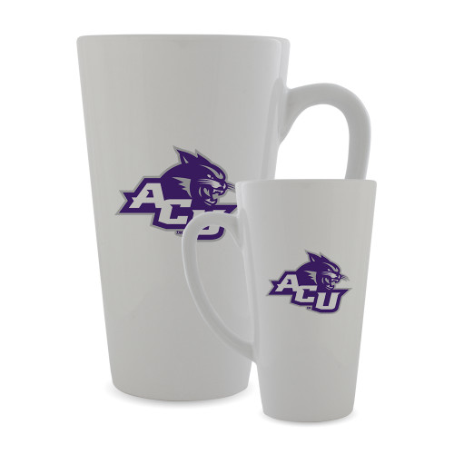  Full Color Latte Mug 17oz - Angled ACU w/Wildcat Head