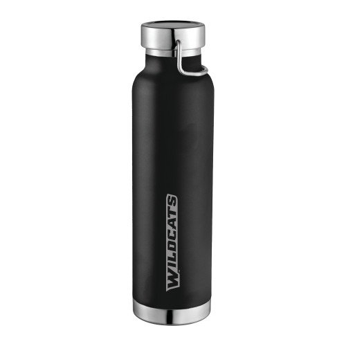  Thor Copper Vacuum Insulated Black Bottle 22oz - Wildcats Engraved
