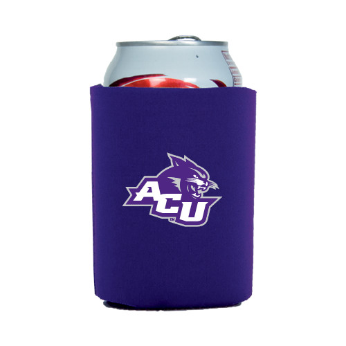  Neoprene Purple Can Holder - Angled ACU w/Wildcat Head