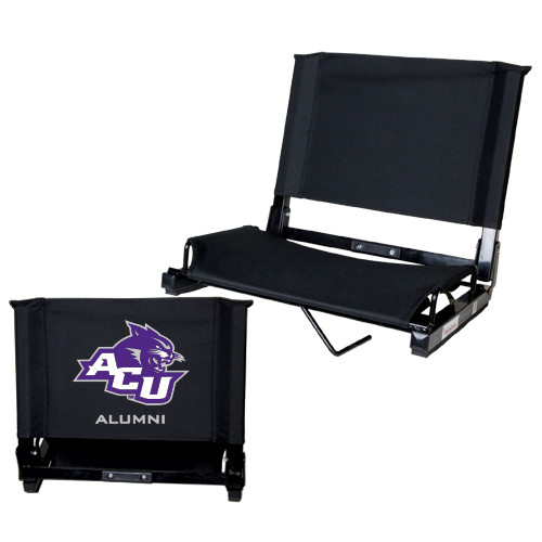 ACU Wildcat Stadium Chair Black - Alumni