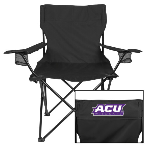 ACU Wildcat Deluxe Black Captains Chair - ACU Wildcats
