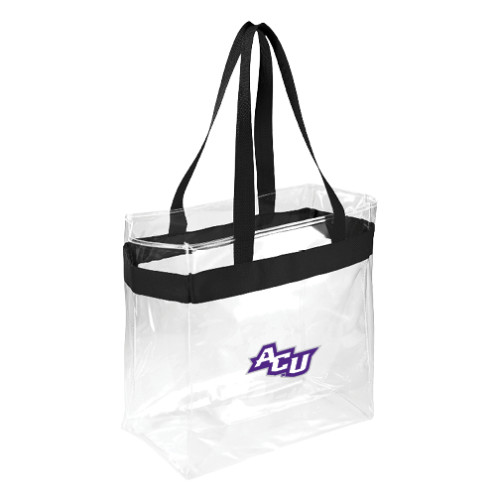  Game Day Clear Stadium Tote - Angled ACU