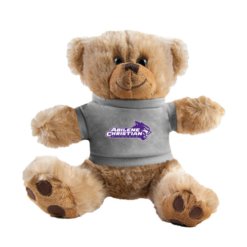  Plush Big Paw 8 1/2 inch Brown Bear w/Grey Shirt - Primary Logo