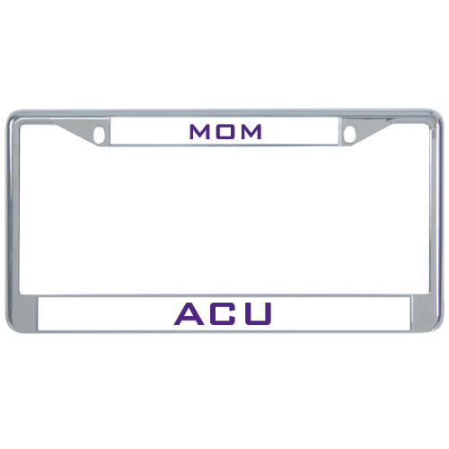  Mom Metal License Plate Frame in Chrome - Mom