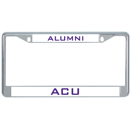  Alumni Metal License Plate Frame in Chrome - Wildcats