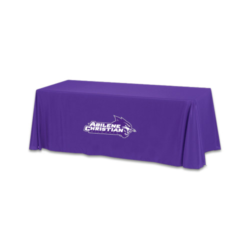  Purple 6 foot Table Throw - Primary Logo