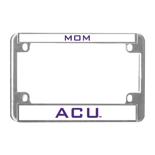  Metal Motorcycle License Plate Frame in Chrome - Mom