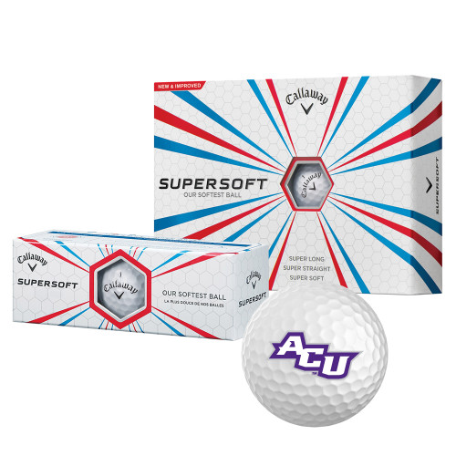  Callaway Supersoft Golf Balls 12/pkg - Angled ACU