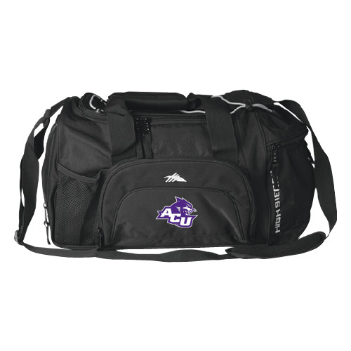  High Sierra Black Switch Blade Duffel - Angled ACU w/Wildcat Head