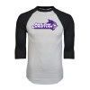 Thumbnail image for  White/Black Raglan Baseball T Shirt