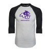 Thumbnail image for  White/Black Raglan Baseball T Shirt