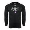 Thumbnail image for  Under Armour Black Long Sleeve Tech Tee
