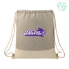 Thumbnail image for  Split Recycled Cotton Grey/Natural Drawstring Bag