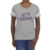 Thumbnail image for  Fall Rush Ladies Athletic Grey 60/40 Football Tee