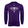 Thumbnail image for  Under Armour Purple Long Sleeve Tech Tee