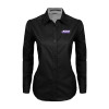 Thumbnail image for  Womens Black Twill Button Down Long Sleeve 