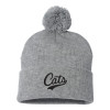 Thumbnail image for  Sportsman Heather Grey Pom Pom Cuffed Beanie