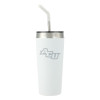 Thumbnail image for  Faye White Vacuum Tumbler w/ Stainless Steel Straw 20 oz