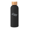 Thumbnail image for  Blair Black Stainless Steel Bottle w/ Bamboo Lid 17 oz