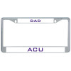 Thumbnail image for  Dad Metal License Plate Frame in Chrome